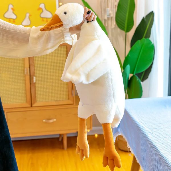 White Goose Plush Pillow Soft Stuffed Animal Toy for Kids White Goose Plush Pillow Soft Stuffed Animal Toy for Kids