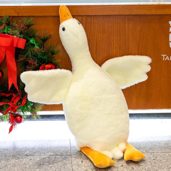 White Goose Plush Pillow Soft Stuffed Animal Toy for Kids White Goose Plush Pillow Soft Stuffed Animal Toy for Kids