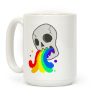 White Skull Wasted Coffee Mug White Skull Wasted Coffee Mug