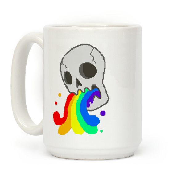 White Skull Wasted Coffee Mug White Skull Wasted Coffee Mug