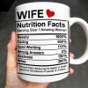 Wife Nutrition Facts Serving Size: 1 Amazing Woman, Nutrition Facts Label - Personalized Custom Coffee Mug - CPL378_MG