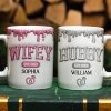 Wifey Hubby Est Couple - 3D Inflated Effect Printed Mug, Personalized White Edge-to-Edge Mug Wifey Hubby Est Couple - 3D Inflated Effect Printed Mug, Personalized White Edge-to-Edge Mug
