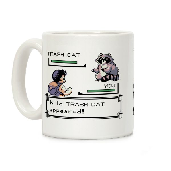 Wild Trash Cat Appears! Coffee Mug
