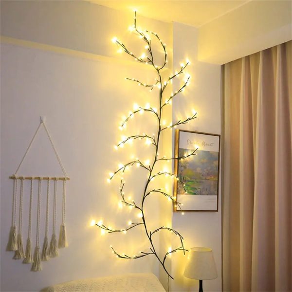 Willow Vine Branch Light Wall Decor Willow Vine Branch Light Wall Decor