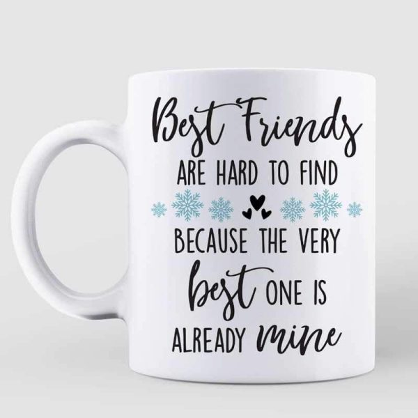 Winter Tree Life Is Better With Besties Personalized Mug Winter Tree Life Is Better With Besties Personalized Mug