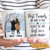 Winter Tree Life Is Better With Besties Personalized Mug Winter Tree Life Is Better With Besties Personalized Mug
