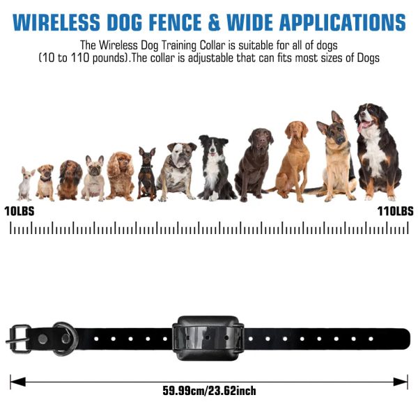 Wireless Dog Fence, Electric Dog Collar Fence Wireless Dog Fence, Electric Dog Collar Fence