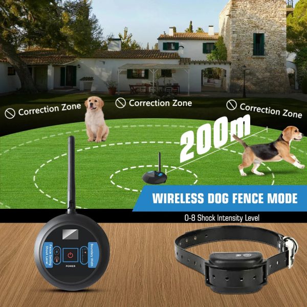 Wireless Dog Fence, Electric Dog Collar Fence Wireless Dog Fence, Electric Dog Collar Fence
