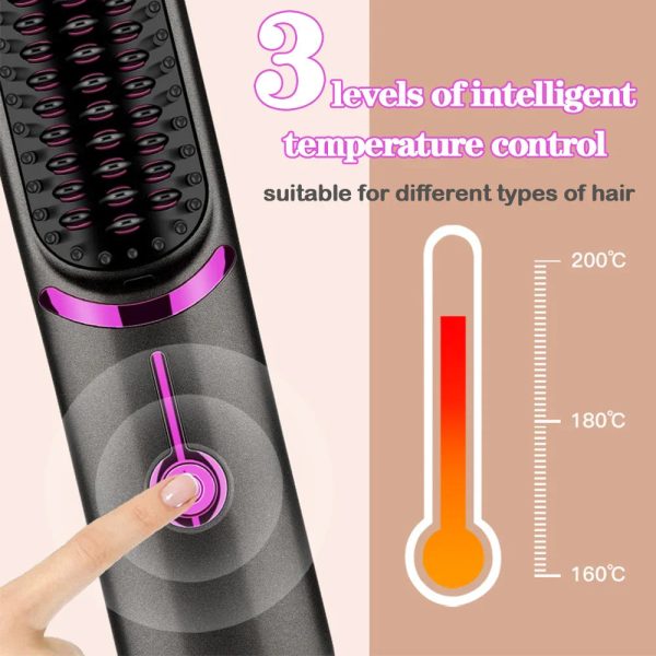 Wireless Hair Straightener Comb Wireless Hair Straightener Comb