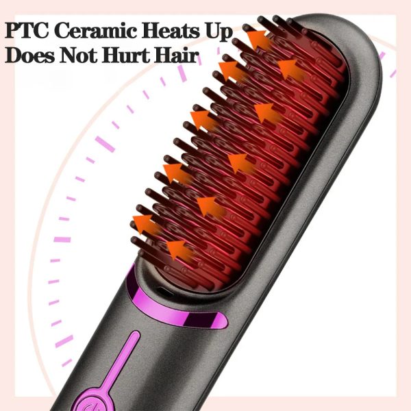 Wireless Hair Straightener Comb Wireless Hair Straightener Comb
