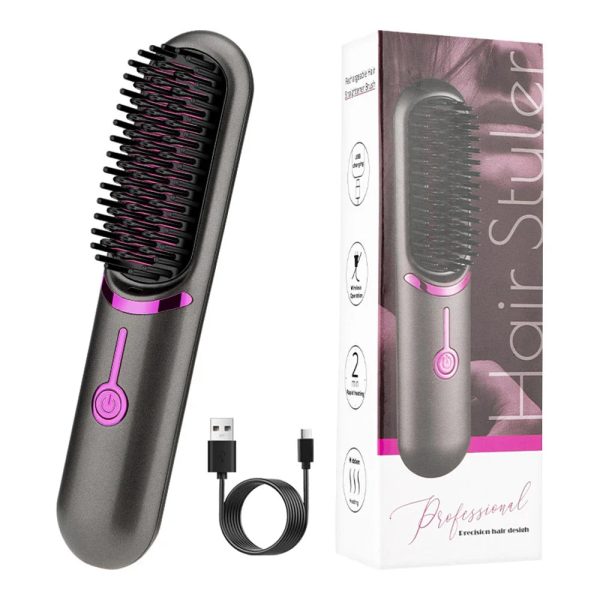 Wireless Hair Straightener Comb Wireless Hair Straightener Comb