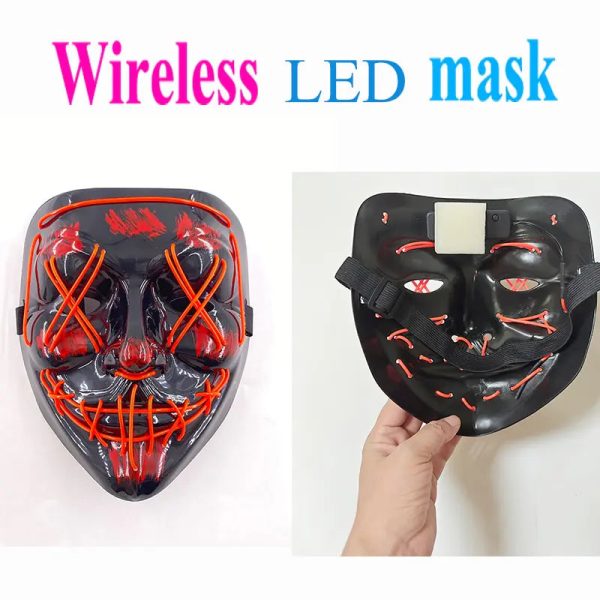 Wireless Halloween LED Purge Mask Wireless Halloween LED Purge Mask