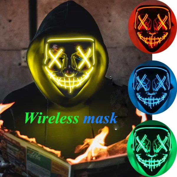Wireless Halloween LED Purge Mask Wireless Halloween LED Purge Mask