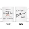 Wise Woman Happily Ever After Retirement Statement - Personalized Custom Coffee Mug - COL054_MG Wise Woman Happily Ever After Retirement Statement - Personalized Custom Coffee Mug - COL054_MG