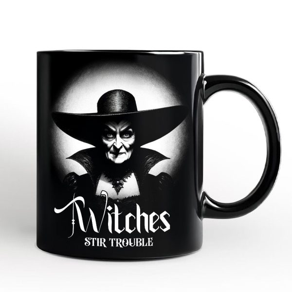 Witch Spooky Portrait Personalized Mug Horror Villain Theme Halloween Gift with Custom Name Witch Spooky Portrait Personalized Mug Horror Villain Theme Halloween Gift with Custom Name