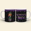 Witch's Brew, Gift For Witches, Personalized Mug, Edge To Edge Witch Squad Mug, Halloween Gift