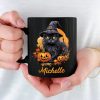 Witchy Whiskers And Spooky Purrs - Cat Personalized Custom Black Mug - Halloween Gift For Pet Owners, Pet Lovers Witchy Whiskers And Spooky Purrs - Cat Personalized Custom Black Mug - Halloween Gift For Pet Owners, Pet Lovers