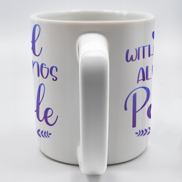 With God All Things Are Possible, Religious Quote - Personalized Custom Coffee Mug - FTH063_MG With God All Things Are Possible, Religious Quote - Personalized Custom Coffee Mug - FTH063_MG
