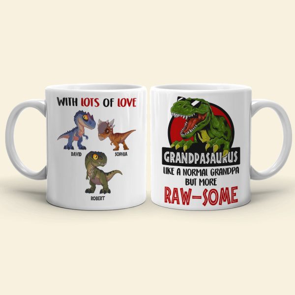 With Lots Of Love 03HUDT120623 Personalized Family Dad Mug With Lots Of Love 03HUDT120623 Personalized Family Dad Mug