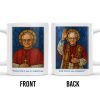 With You I Am A Christian, For You, I Am a Bishop, Stained Glass Bishop Design - Personalized Custom Coffee Mug - FTH082_MG With You I Am A Christian, For You, I Am a Bishop, Stained Glass Bishop Design - Personalized Custom Coffee Mug - FTH082_MG