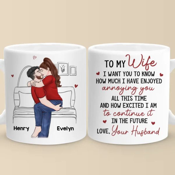 With You, I Can Be Myself - Couple Personalized Custom Mug - Gift For Husband Wife, Anniversary With You, I Can Be Myself - Couple Personalized Custom Mug - Gift For Husband Wife, Anniversary