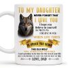 Wolf And Banner Inspirational Love Message For Daughter - Personalized Custom Coffee Mug - DAU096_MG Wolf And Banner Inspirational Love Message For Daughter - Personalized Custom Coffee Mug - DAU096_MG