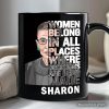 Women Belong In All Places Personalized Mug, Ruth Bader Ginsburg Quote Feminist Gift with Custom Name Women Belong In All Places Personalized Mug, Ruth Bader Ginsburg Quote Feminist Gift with Custom Name