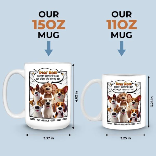 Woof You Forever, Mom - Dog Personalized Custom Mug - Mother's Day, Gift For Pet Owners, Pet Lovers Woof You Forever, Mom - Dog Personalized Custom Mug - Mother's Day, Gift For Pet Owners, Pet Lovers