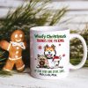 Woofy Christmas Thanks For Picking Up Our Stuff, Personalized Dog Christmas Mug, Christmas Gift