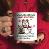 Woofy Christmas Thanks For Picking Up Our Stuff, Personalized Dog Christmas Mug, Christmas Gift