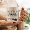 Words That Define Mom Personalized Mug, Appreciation Gift For Mom With Custom Name Words That Define Mom Personalized Mug, Appreciation Gift For Mom With Custom Name