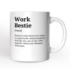 Work Bestie Definition Personalized Mug, Funny Coworker Gift with Custom Name Work Bestie Definition Personalized Mug, Funny Coworker Gift with Custom Name