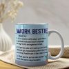 Work Bestie, Gift For Coworkers, Personalized Mug, Coworkers Friends Mug Work Bestie, Gift For Coworkers, Personalized Mug, Coworkers Friends Mug