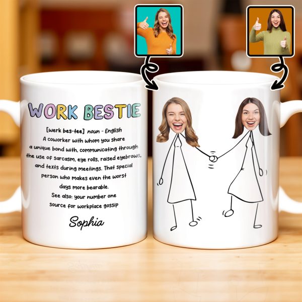 Work Bestie Unique Bond With Coworker - Personalized Custom Coffee Mug - COL108_MG Work Bestie Unique Bond With Coworker - Personalized Custom Coffee Mug - COL108_MG