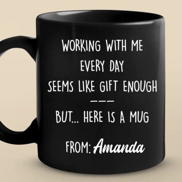 Work It Harder, Make It Better - Coworker Personalized Custom Black Mug - Gift For Coworkers, Work Friends, Colleagues Work It Harder, Make It Better - Coworker Personalized Custom Black Mug - Gift For Coworkers, Work Friends, Colleagues