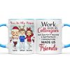 Work Made Us Colleagues - Christmas Gift For Co-worker - Personalized Custom Accent Mug Work Made Us Colleagues - Christmas Gift For Co-worker - Personalized Custom Accent Mug