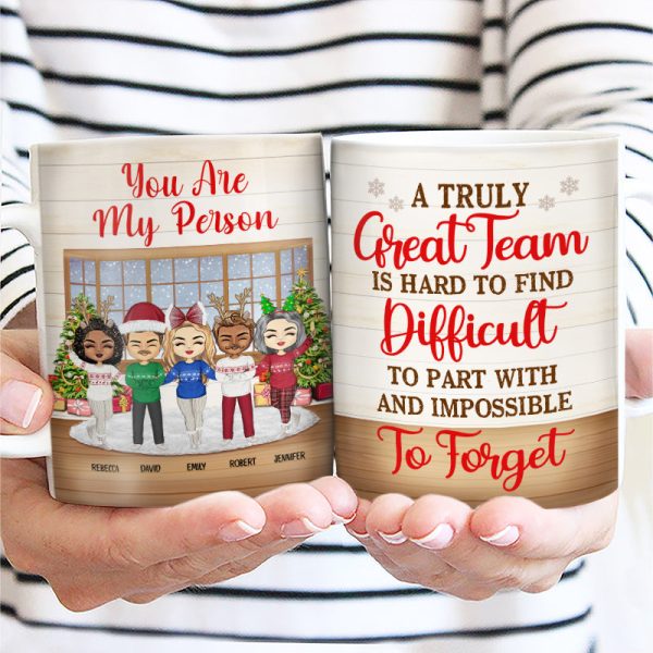 Work Made Us Colleagues - Christmas Gift For Co-worker And BFF - Personalized Custom White Edge-to-Edge Mug Work Made Us Colleagues - Christmas Gift For Co-worker And BFF - Personalized Custom White Edge-to-Edge Mug