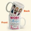 Work Made Us Colleagues - Personalized Mug - Birthday, Christmas Gift For Work Besties, Colleagues, BFF, Besties, Best Friends Work Made Us Colleagues - Personalized Mug - Birthday, Christmas Gift For Work Besties, Colleagues, BFF, Besties, Best Friends
