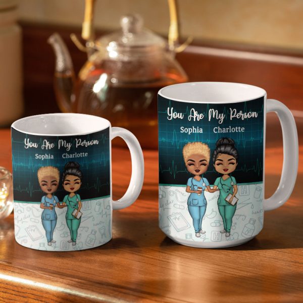 Work Made Us Colleagues Nurse - BFF Bestie Gift - Personalized Custom White Edge-to-Edge Mug Work Made Us Colleagues Nurse - BFF Bestie Gift - Personalized Custom White Edge-to-Edge Mug