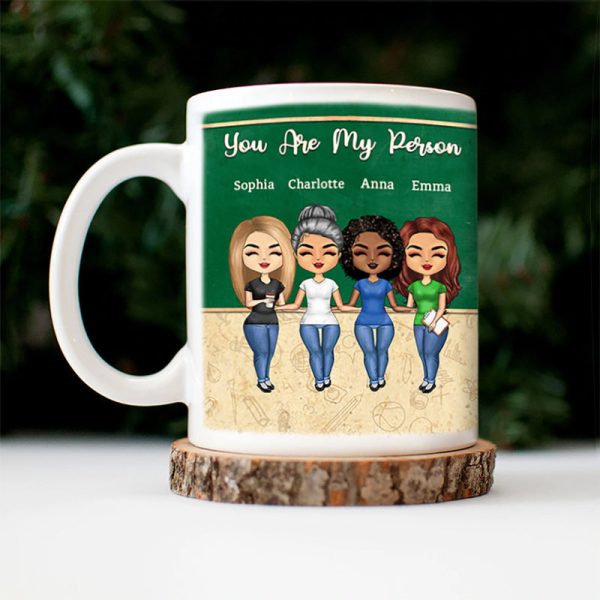 Work Made Us Colleagues Teacher - BFF Bestie Gift - Personalized Custom Mug Work Made Us Colleagues Teacher - BFF Bestie Gift - Personalized Custom Mug