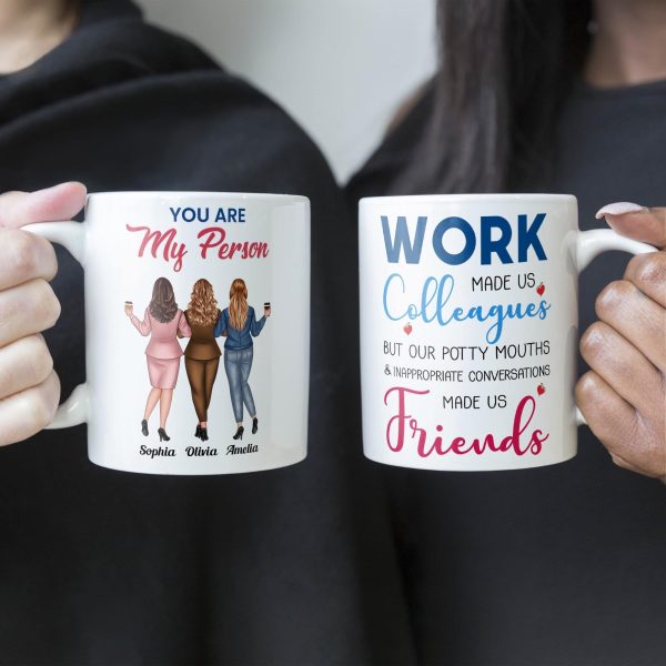 Work Made Us Coworkers - Personalized Mug - Gift For Work Besties, Colleagues, Friends, Best Friends Work Made Us Coworkers - Personalized Mug - Gift For Work Besties, Colleagues, Friends, Best Friends