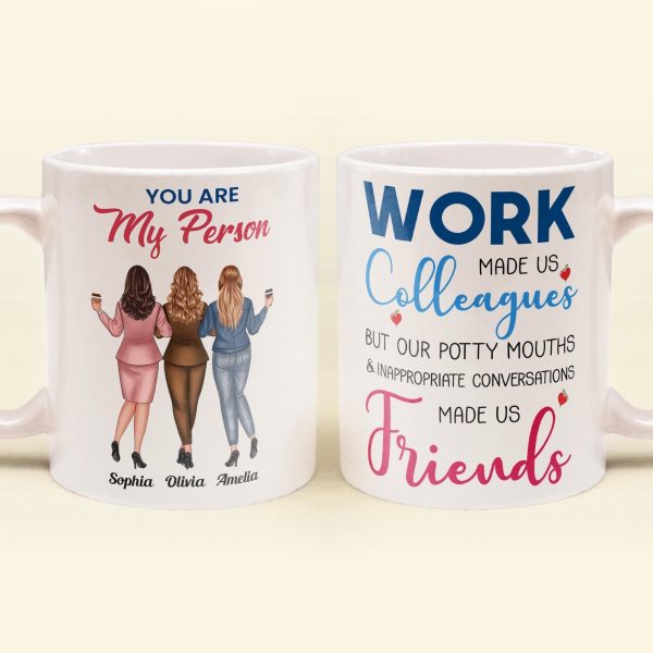 Work Made Us Coworkers - Personalized Mug - Gift For Work Besties, Colleagues, Friends, Best Friends Work Made Us Coworkers - Personalized Mug - Gift For Work Besties, Colleagues, Friends, Best Friends