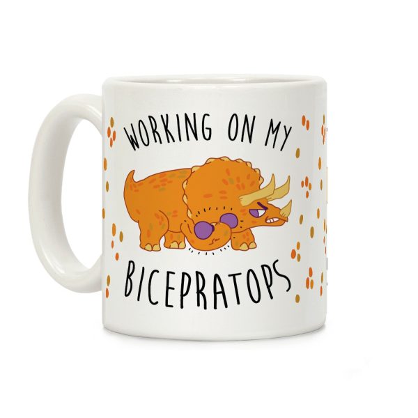 Working on My Bicepratops Coffee Mug Working on My Bicepratops Coffee Mug