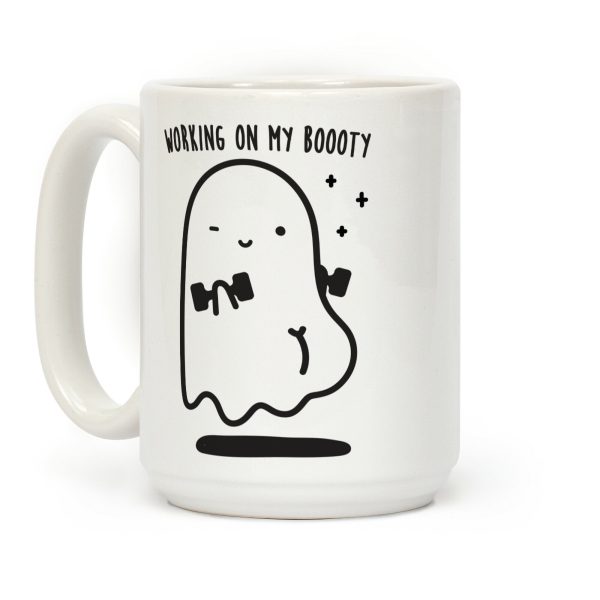 Working On My Boooty Ghost Coffee Mug Working On My Boooty Ghost Coffee Mug