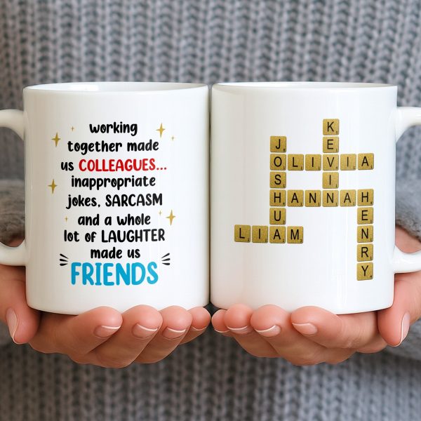 Working Together Made Us Friends Colleague Gift - Personalized Custom Coffee Mug - COL121_MG Working Together Made Us Friends Colleague Gift - Personalized Custom Coffee Mug - COL121_MG