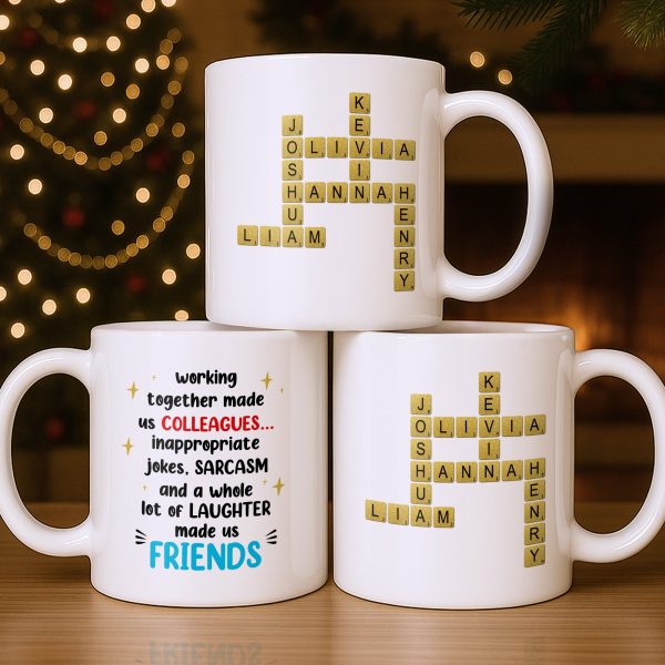 Working Together Made Us Friends Colleague Gift - Personalized Custom Coffee Mug - COL121_MG Working Together Made Us Friends Colleague Gift - Personalized Custom Coffee Mug - COL121_MG