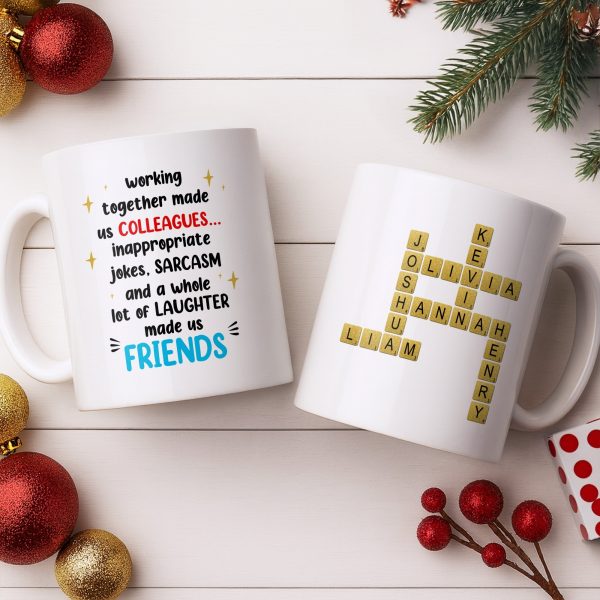 Working Together Made Us Friends Colleague Gift - Personalized Custom Coffee Mug - COL121_MG Working Together Made Us Friends Colleague Gift - Personalized Custom Coffee Mug - COL121_MG