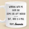 Working With Me Every Day - Coworker Personalized Custom Mug - Christmas Gift, Gift For Coworkers, Work Friends, Colleagues Working With Me Every Day - Coworker Personalized Custom Mug - Christmas Gift, Gift For Coworkers, Work Friends, Colleagues