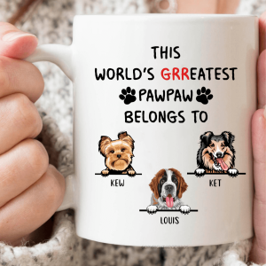World Greatest Pawpaw Dog Coffee Mug