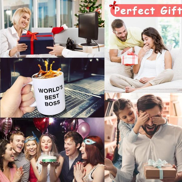 World's Best Boss Coffee Mug, Funny Office Gift for Boss Male Female, Boss Day Birthday Christmas Gift from Coworkers Employees World's Best Boss Coffee Mug, Funny Office Gift for Boss Male Female, Boss Day Birthday Christmas Gift from Coworkers Employees